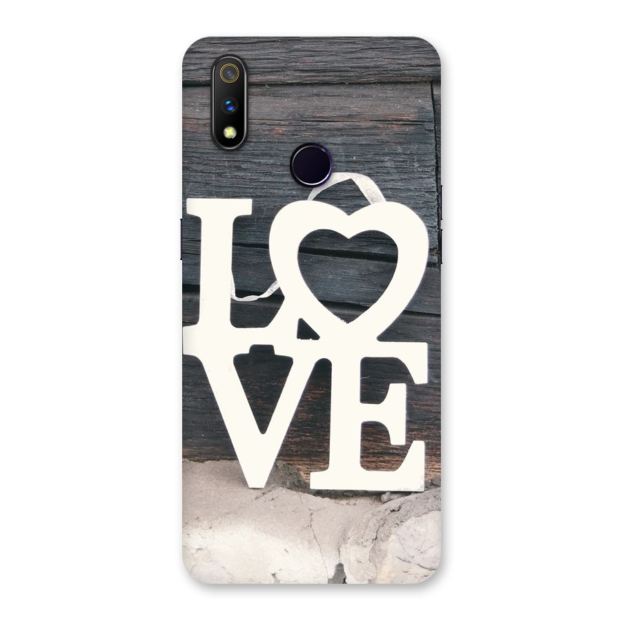 Wood Love Lock Back Case for Realme 3 Pro