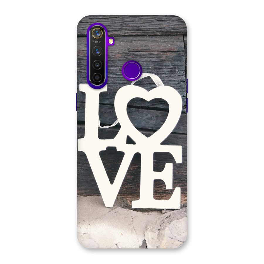 Wood Love Lock Back Case for Realme 5 Pro