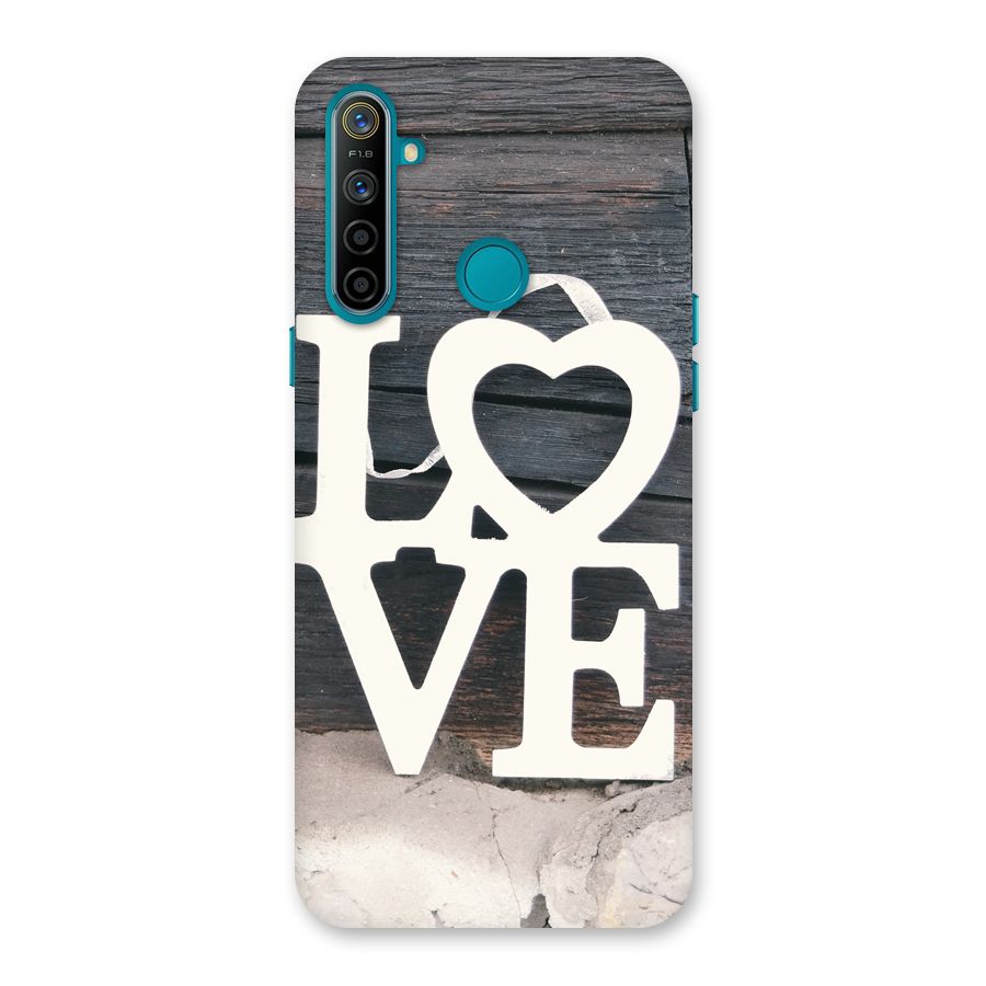 Wood Love Lock Back Case for Realme 5i