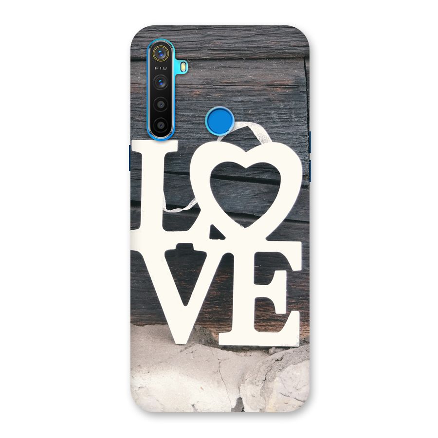 Wood Love Lock Back Case for Realme 5s