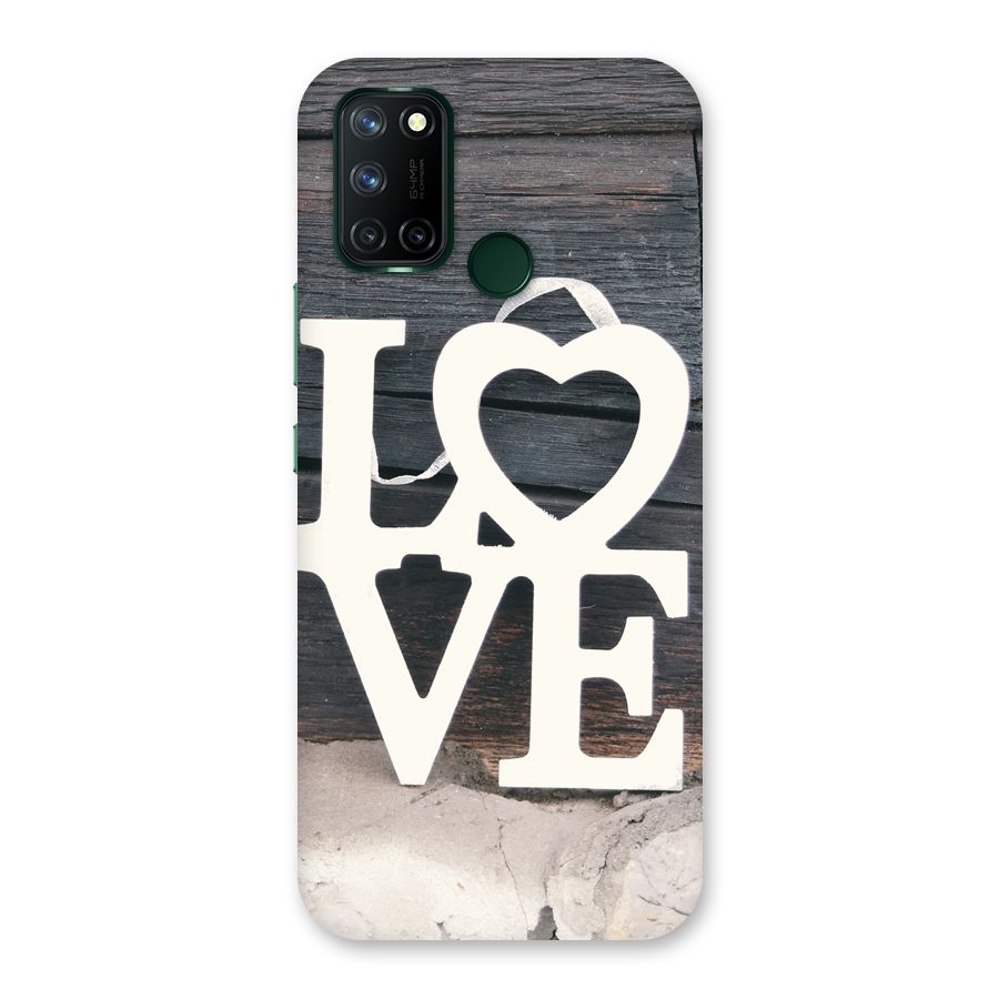 Wood Love Lock Back Case for Realme 7i