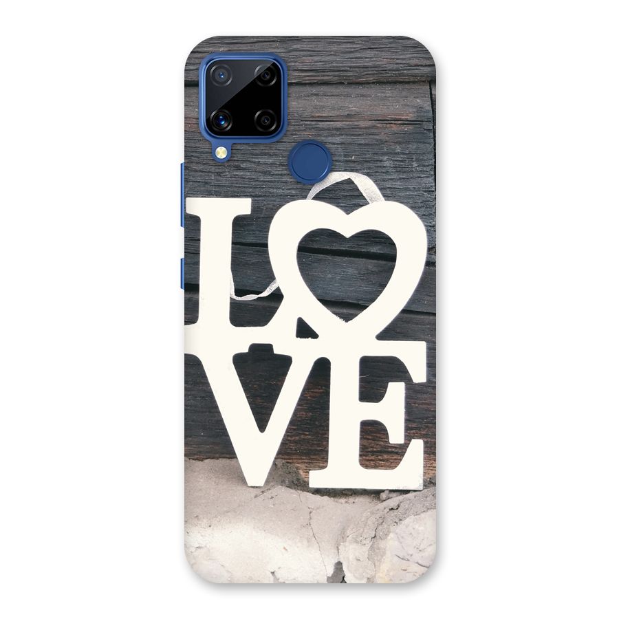 Wood Love Lock Back Case for Realme C12