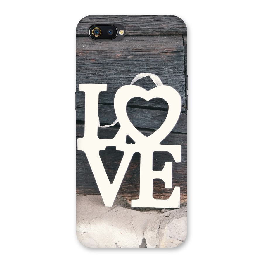 Wood Love Lock Back Case for Realme C2