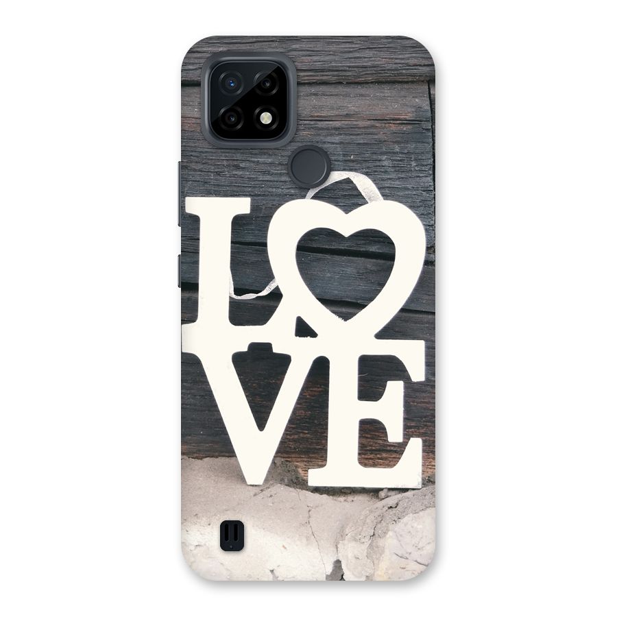 Wood Love Lock Back Case for Realme C21