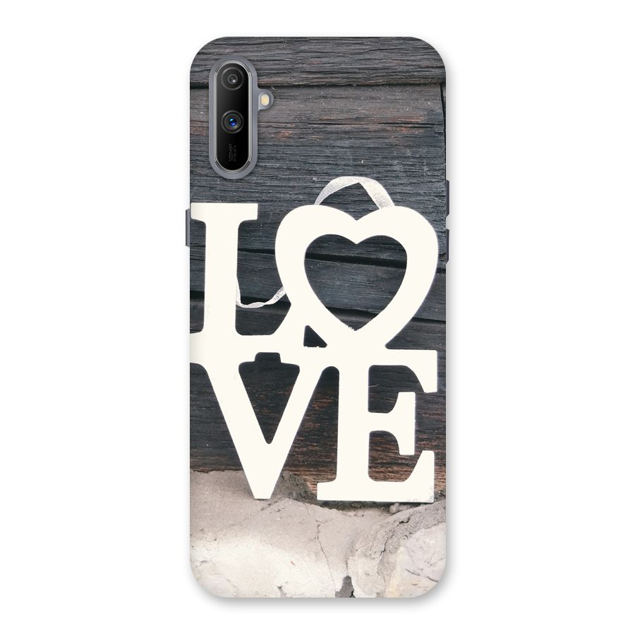 Wood Love Lock Back Case for Realme C3