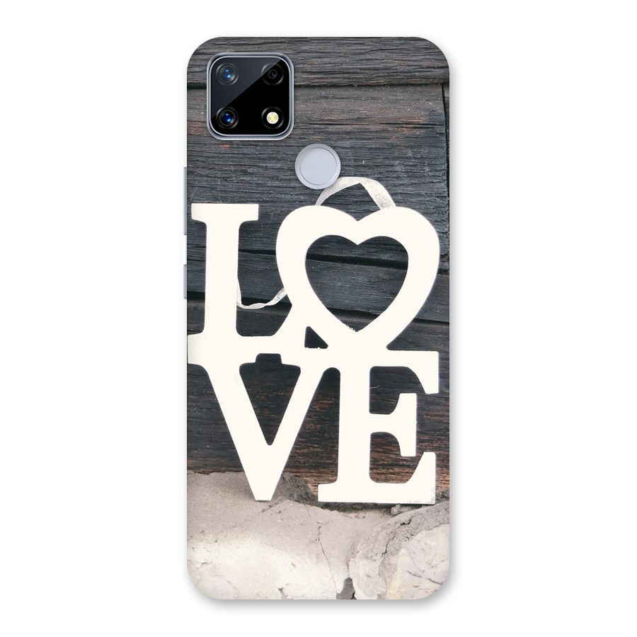 Wood Love Lock Back Case for Realme Narzo 20