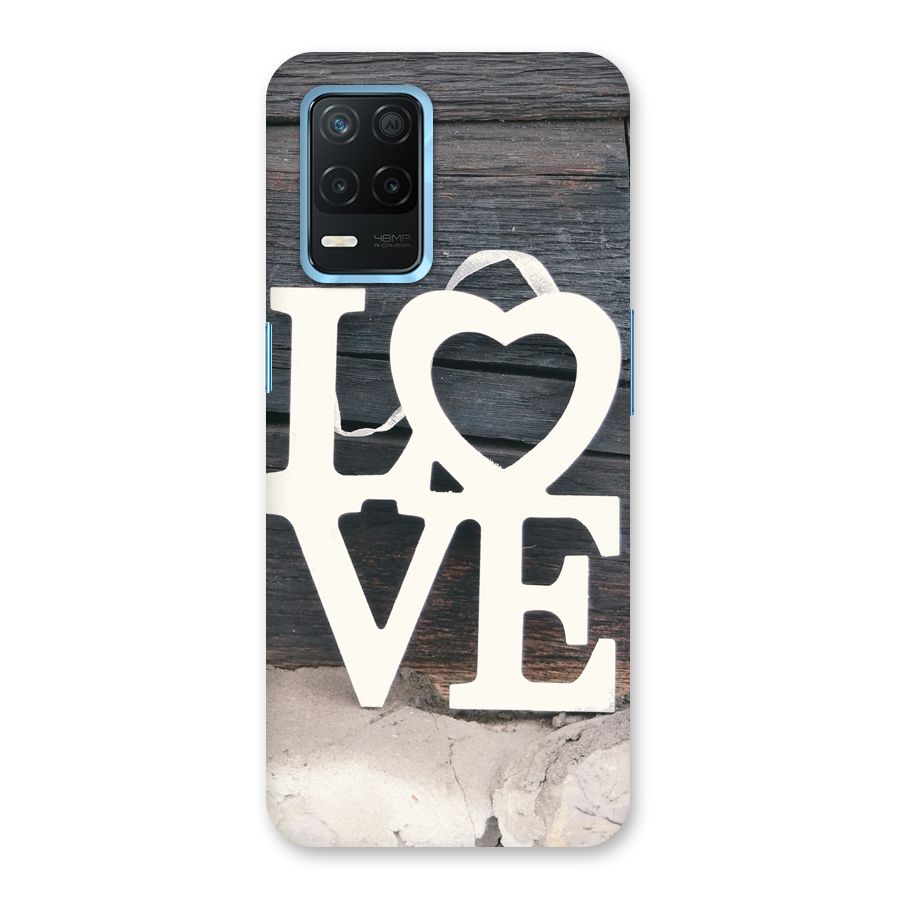 Wood Love Lock Back Case for Realme Narzo 30 5G