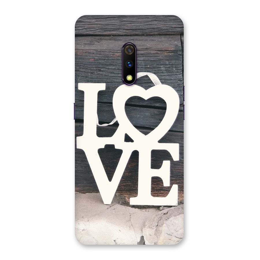 Wood Love Lock Back Case for Realme X