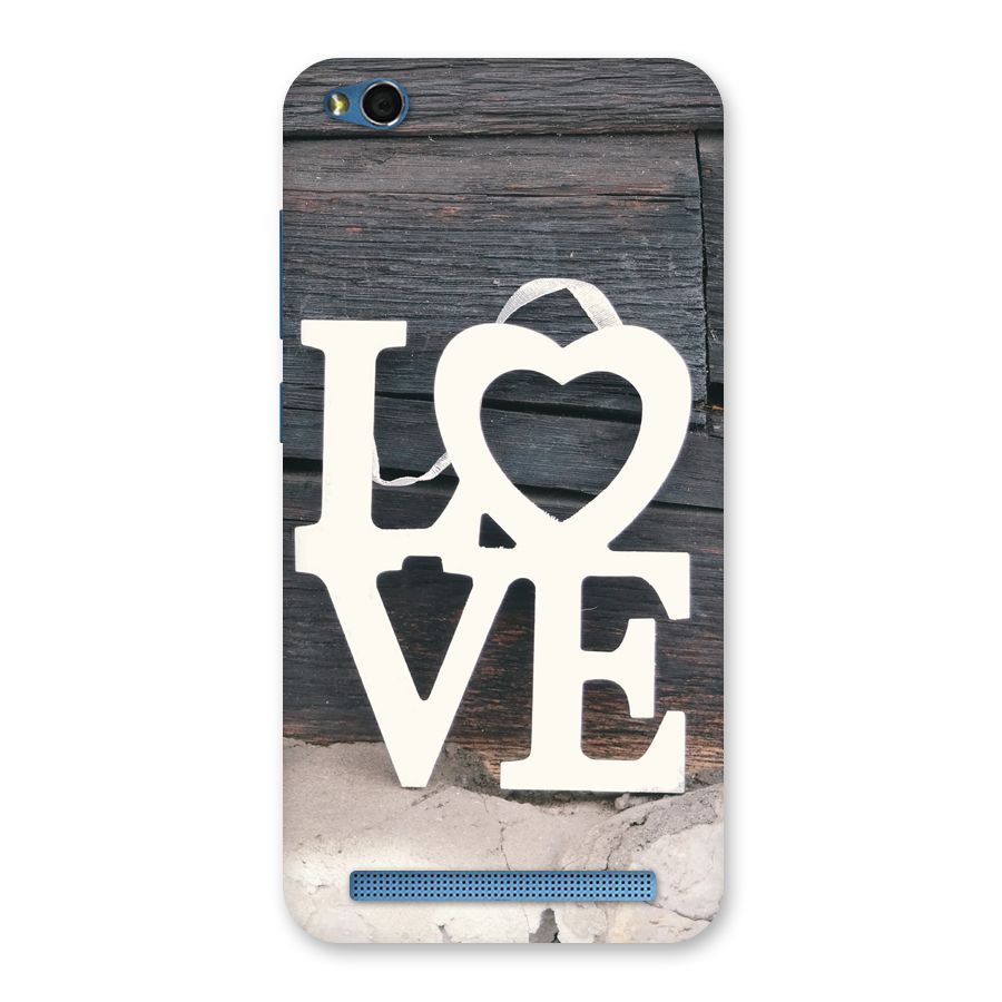 Wood Love Lock Back Case for Redmi 5A