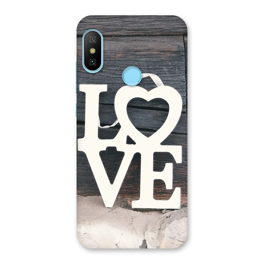 Wood Love Lock Back Case for Redmi 6 Pro