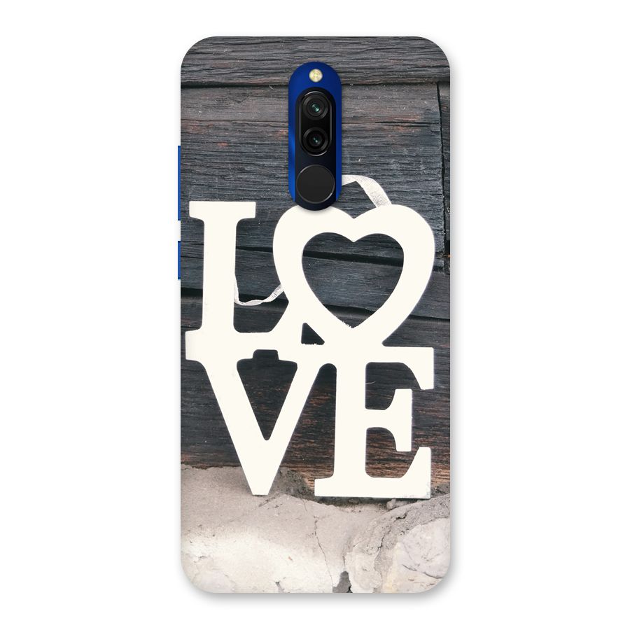 Wood Love Lock Back Case for Redmi 8