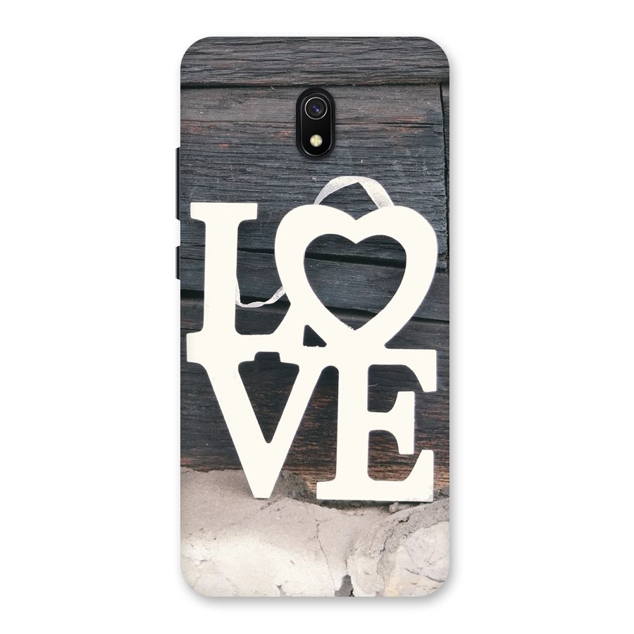 Wood Love Lock Back Case for Redmi 8A