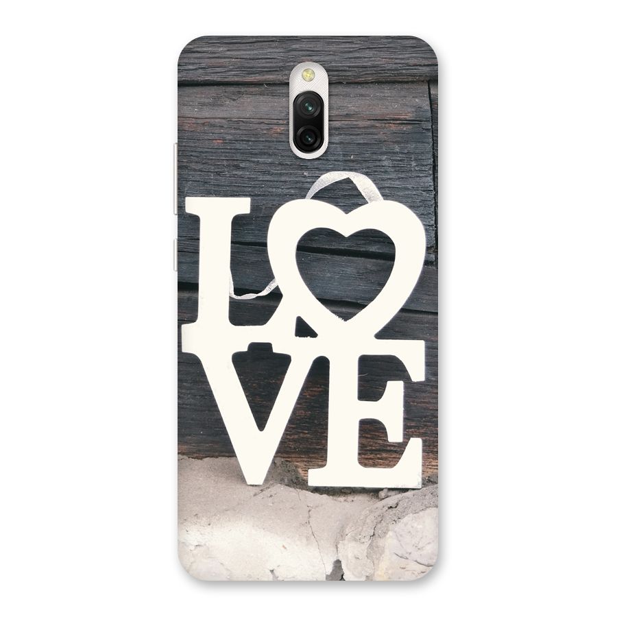 Wood Love Lock Back Case for Redmi 8A Dual