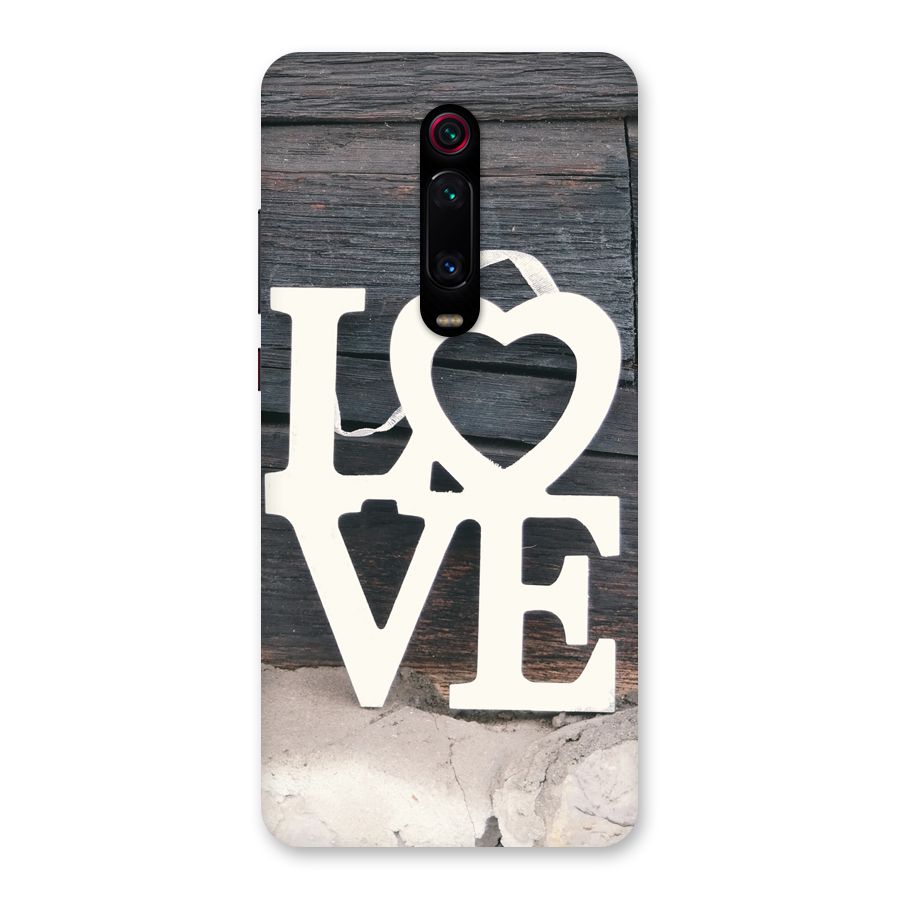 Wood Love Lock Back Case for Redmi K20 Pro