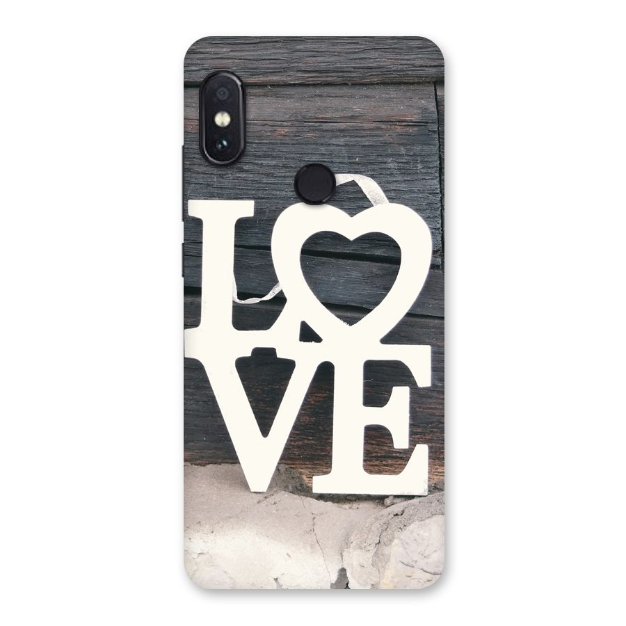 Wood Love Lock Back Case for Redmi Note 5 Pro