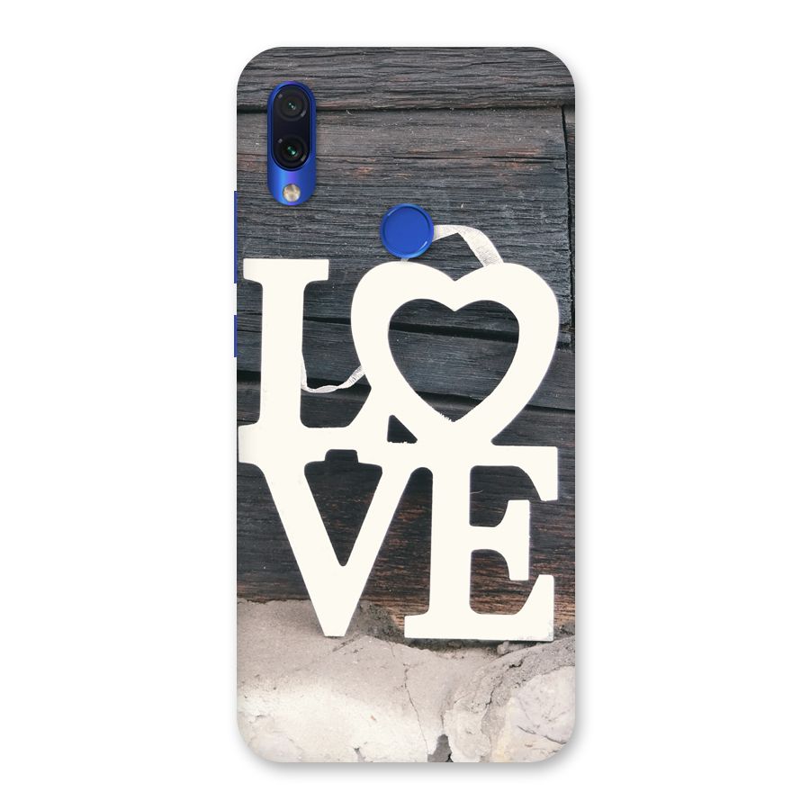 Wood Love Lock Back Case for Redmi Note 7