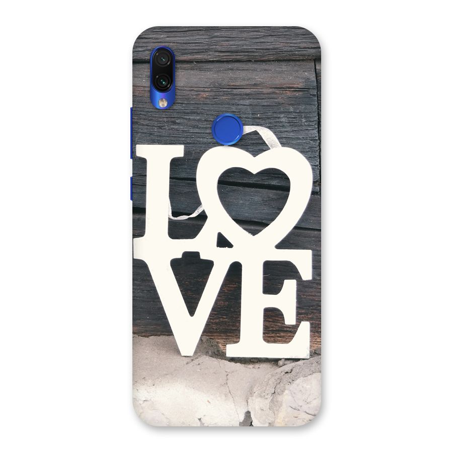 Wood Love Lock Back Case for Redmi Note 7S