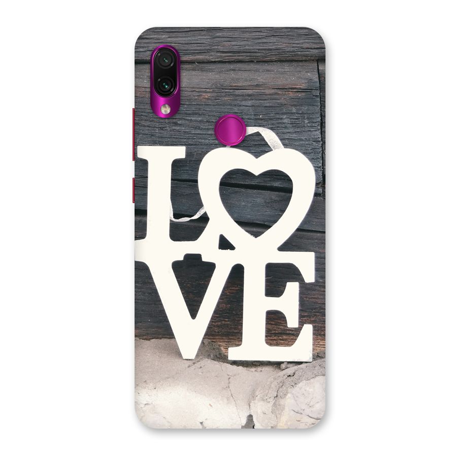 Wood Love Lock Back Case for Redmi Note 7 Pro