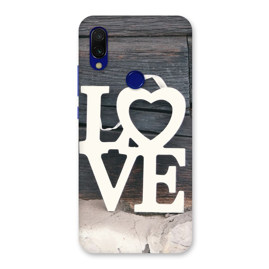 Wood Love Lock Back Case for Redmi Y3
