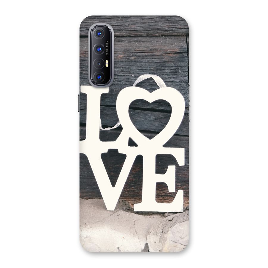 Wood Love Lock Back Case for Reno3 Pro