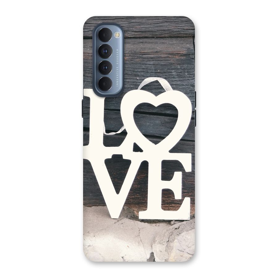 Wood Love Lock Back Case for Reno4 Pro