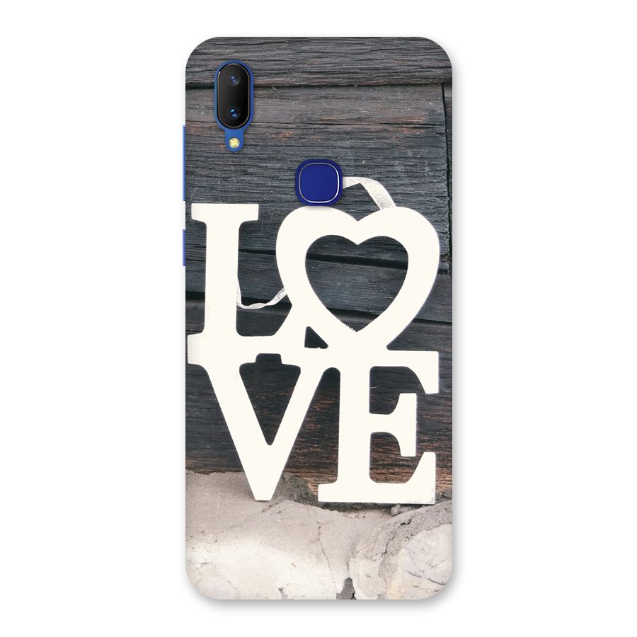 Wood Love Lock Back Case for Vivo V11