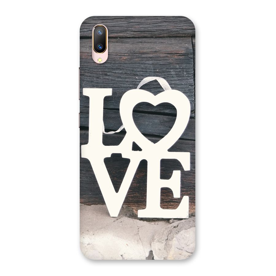 Wood Love Lock Back Case for Vivo V11 Pro