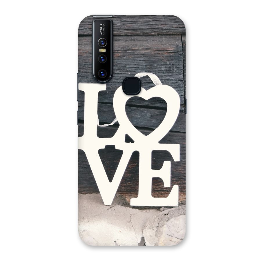 Wood Love Lock Back Case for Vivo V15