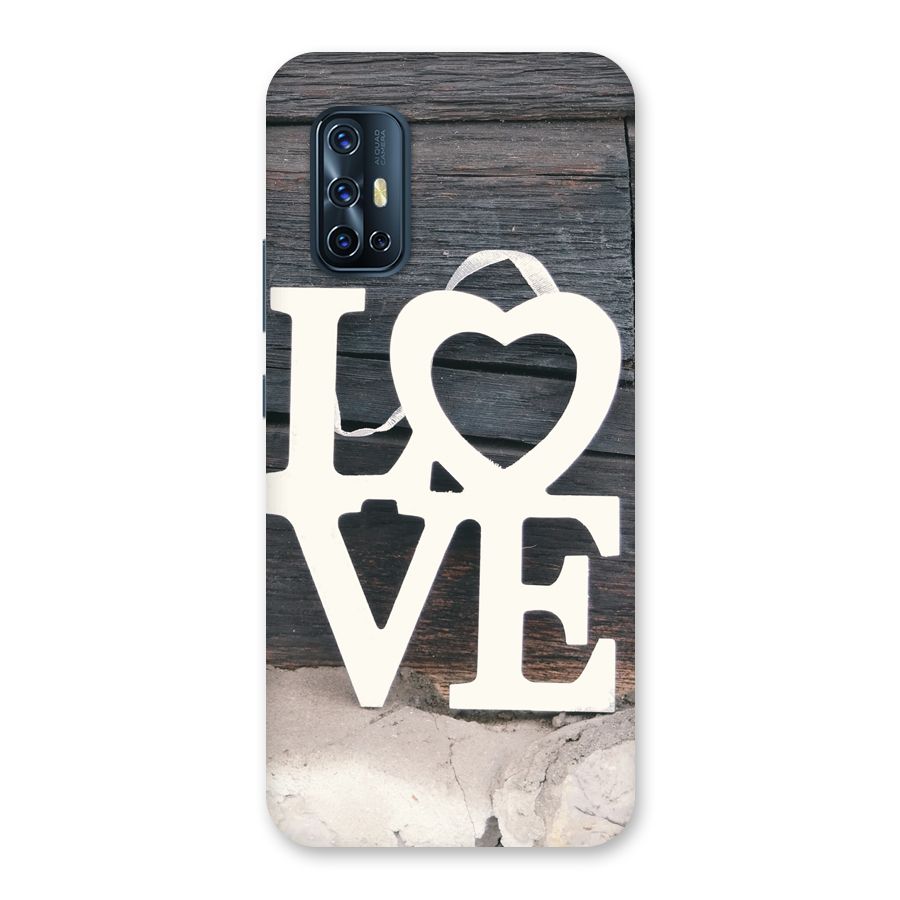 Wood Love Lock Back Case for Vivo V17