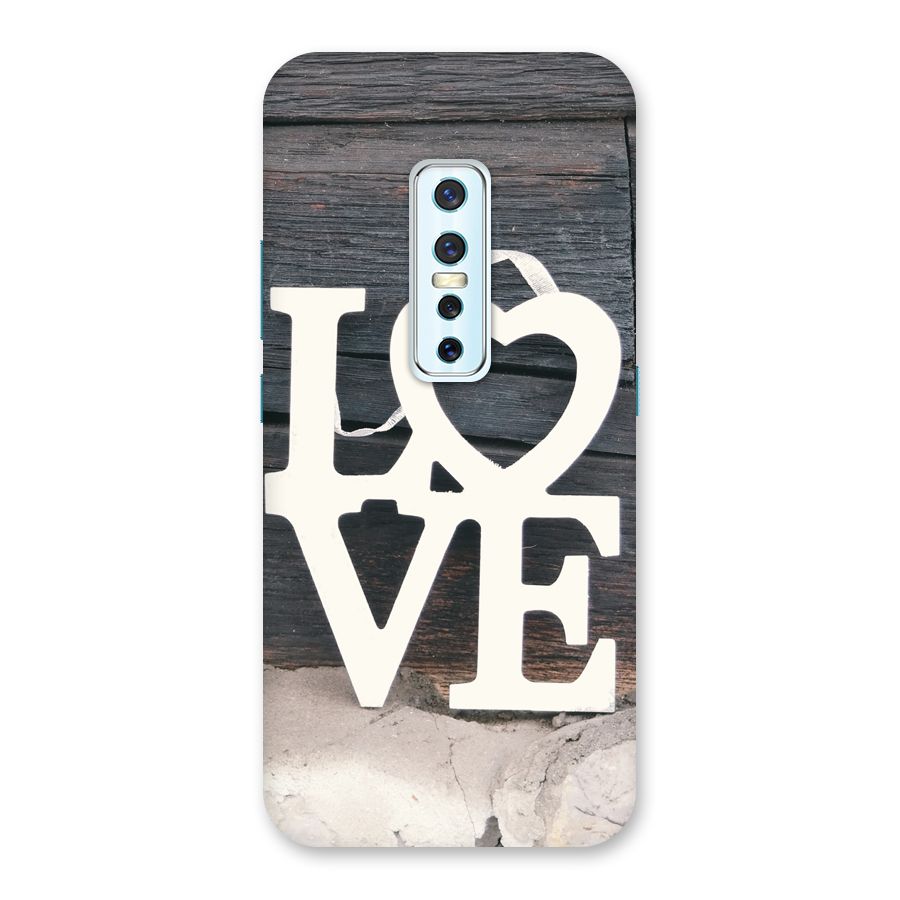 Wood Love Lock Back Case for Vivo V17 Pro