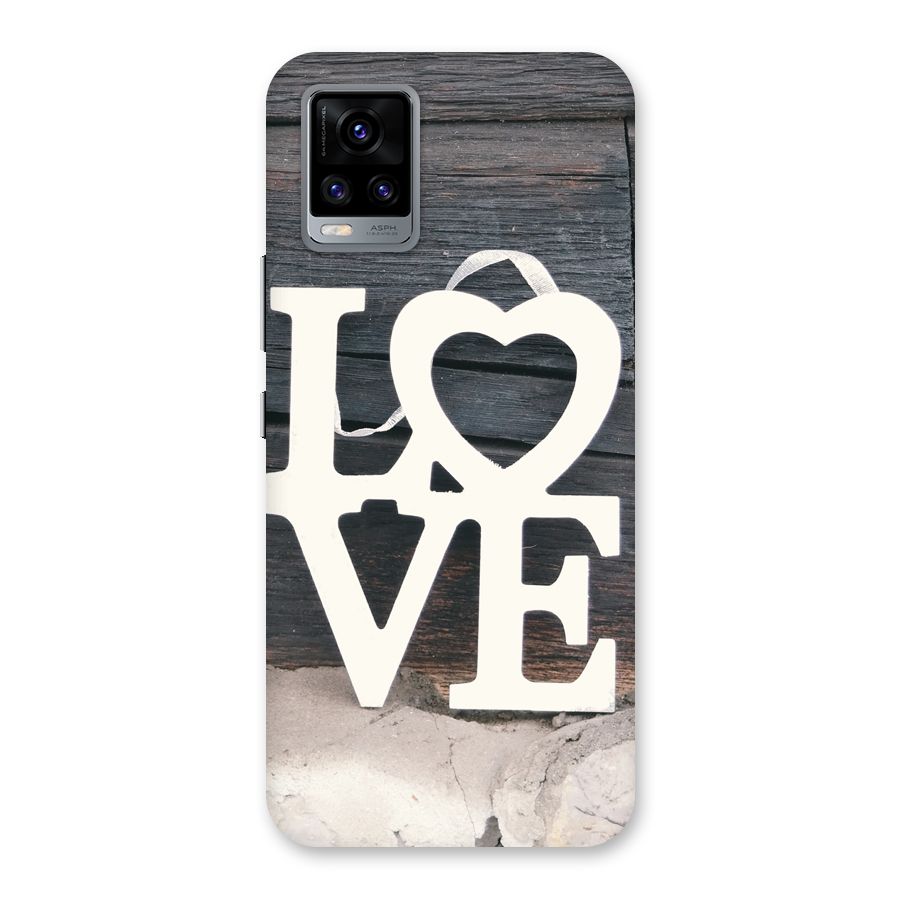 Wood Love Lock Back Case for Vivo V20