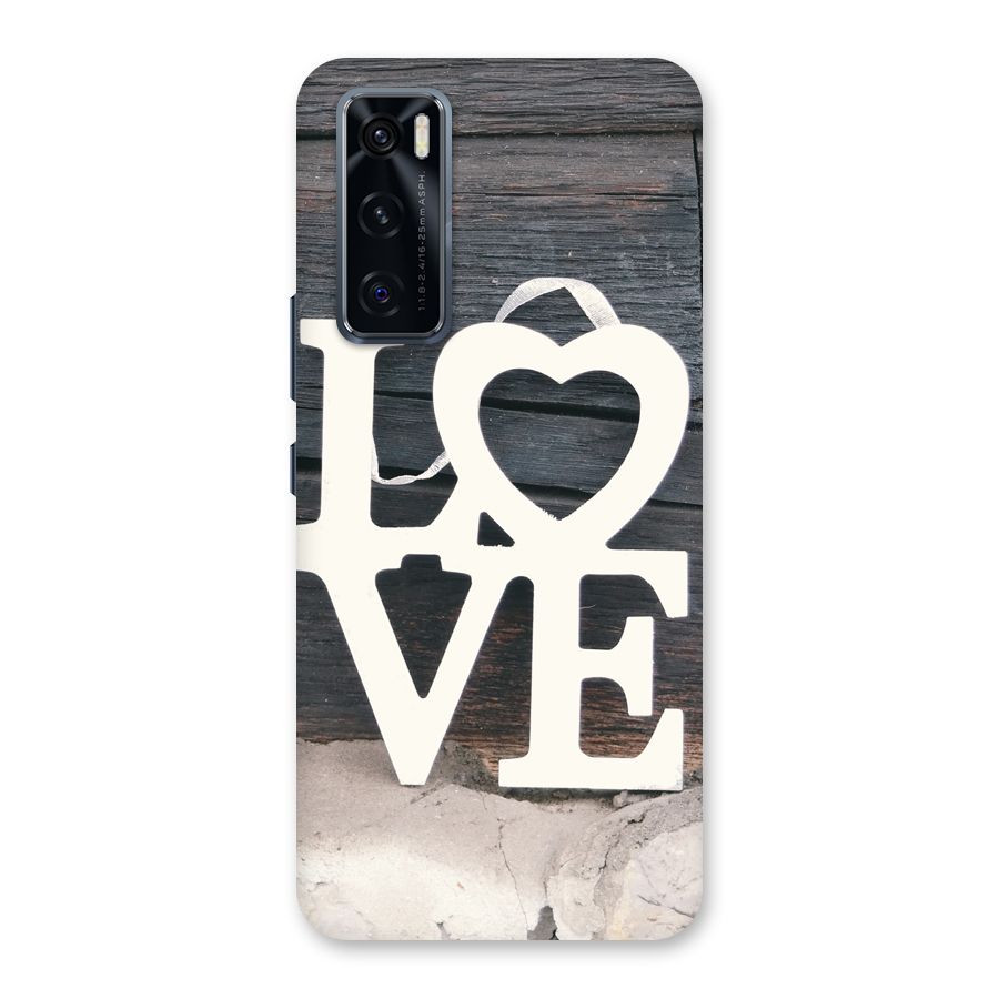 Wood Love Lock Back Case for Vivo V20 SE