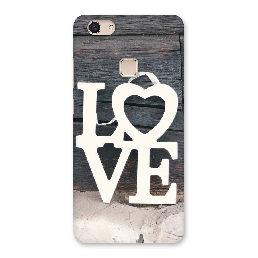 Wood Love Lock Back Case for Vivo V7