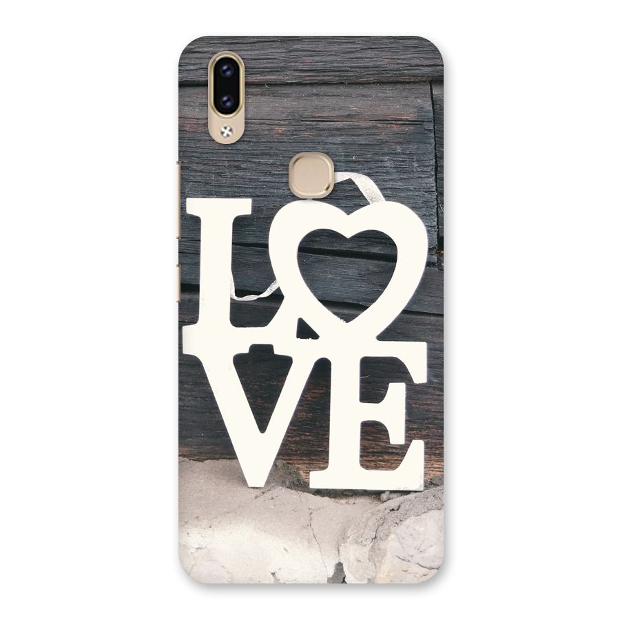 Wood Love Lock Back Case for Vivo V9 Youth