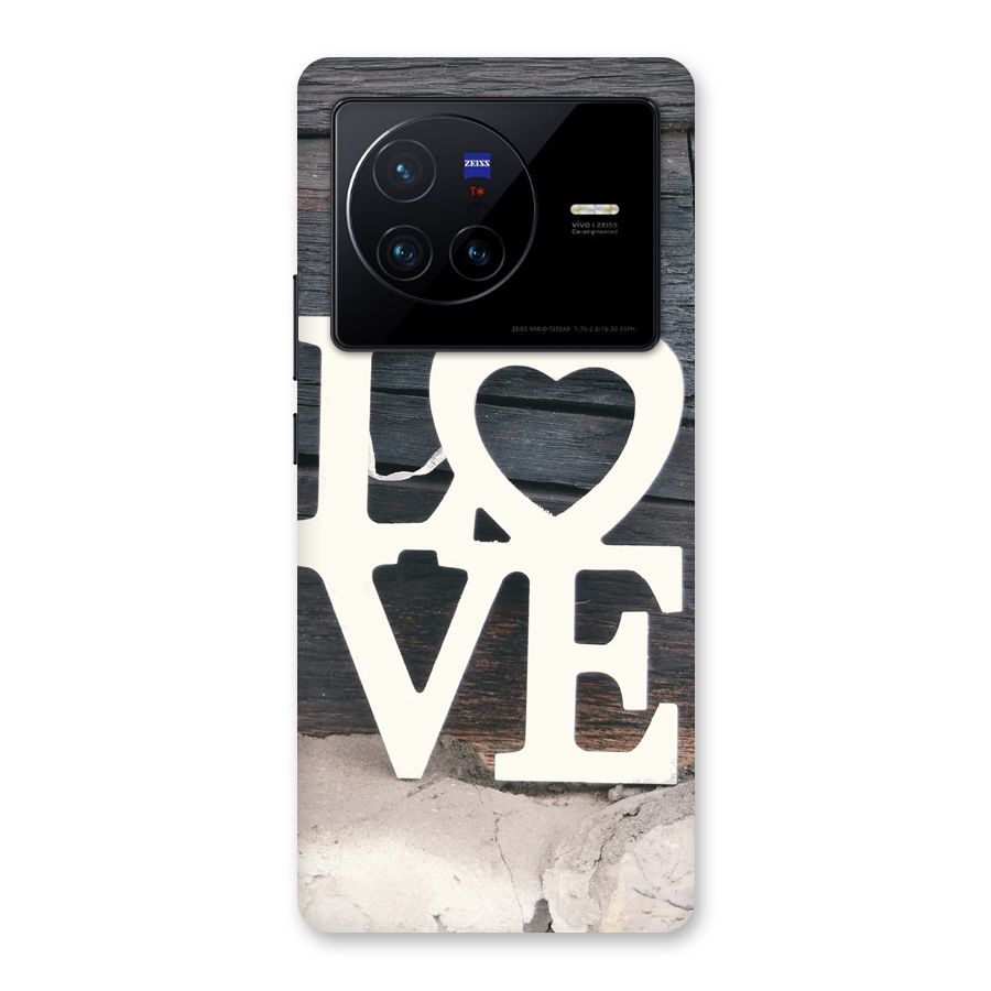 Wood Love Lock Back Case for Vivo X80