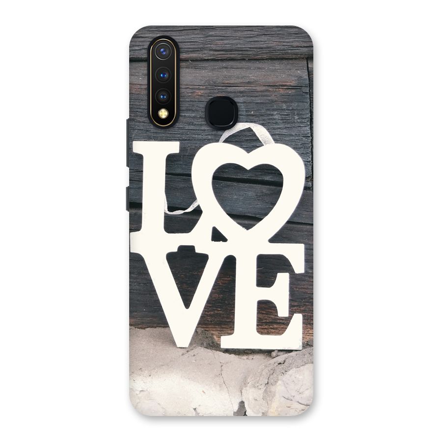 Wood Love Lock Back Case for Vivo Y19