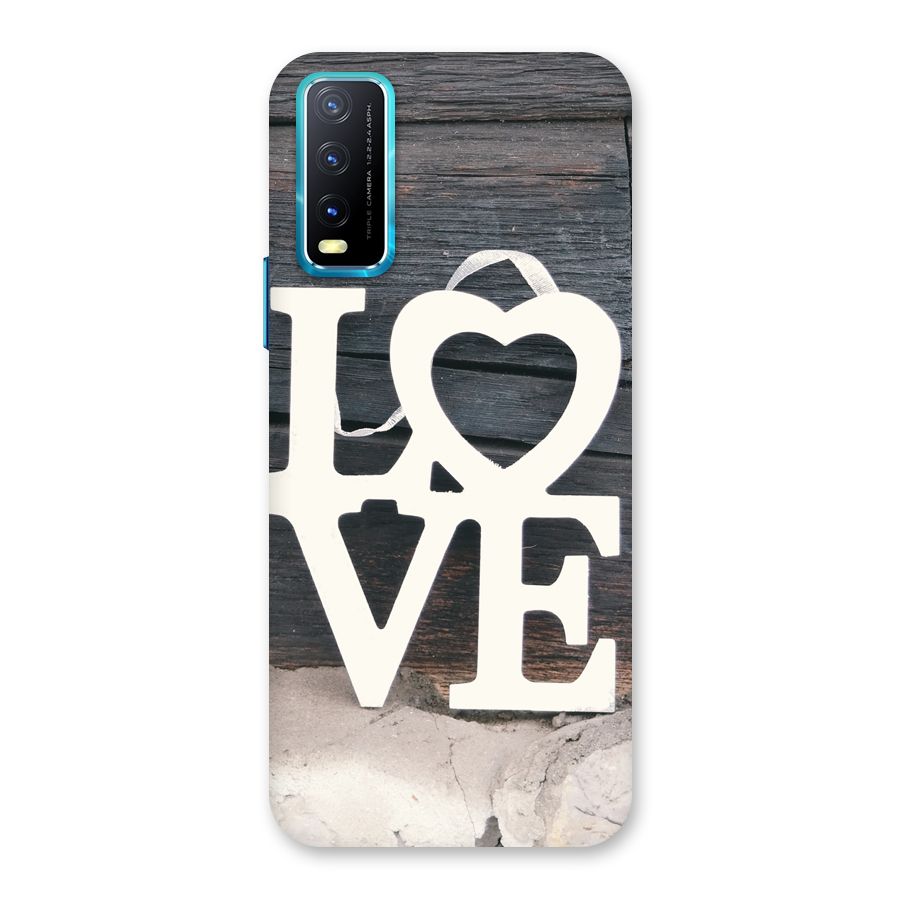 Wood Love Lock Back Case for Vivo Y20G