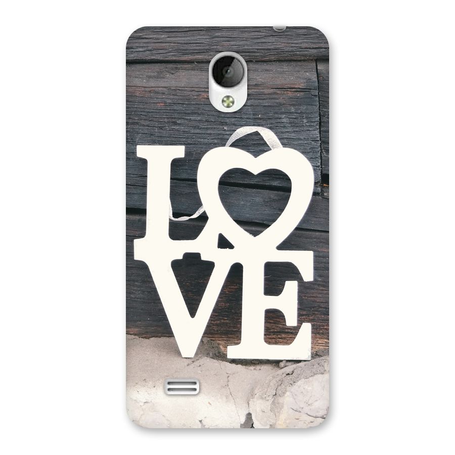 Wood Love Lock Back Case for Vivo Y21