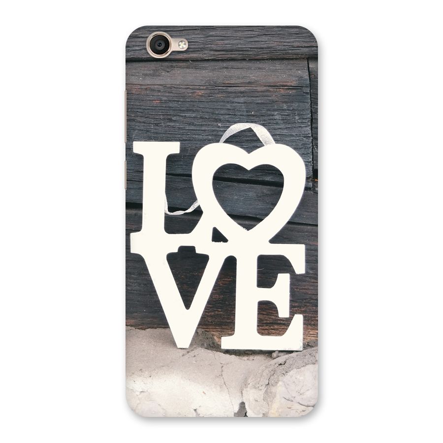 Wood Love Lock Back Case for Vivo Y55s
