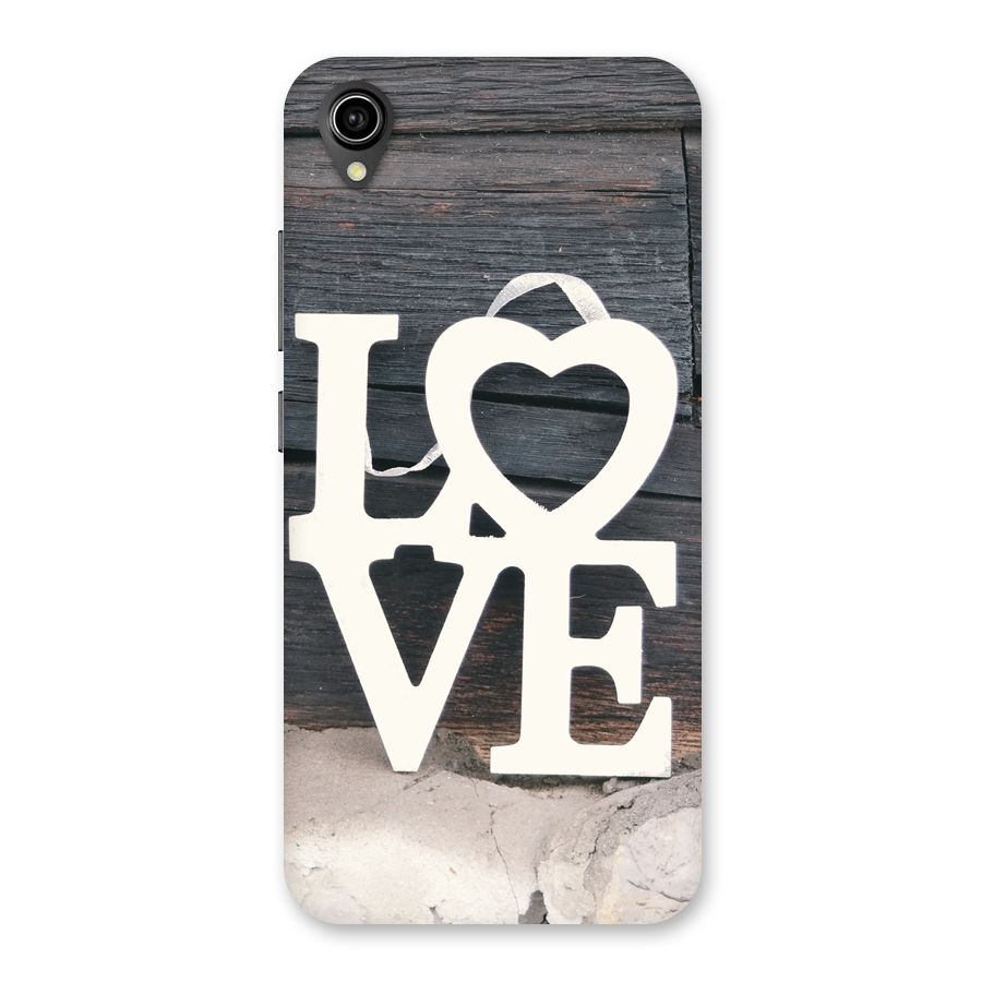 Wood Love Lock Back Case for Vivo Y90
