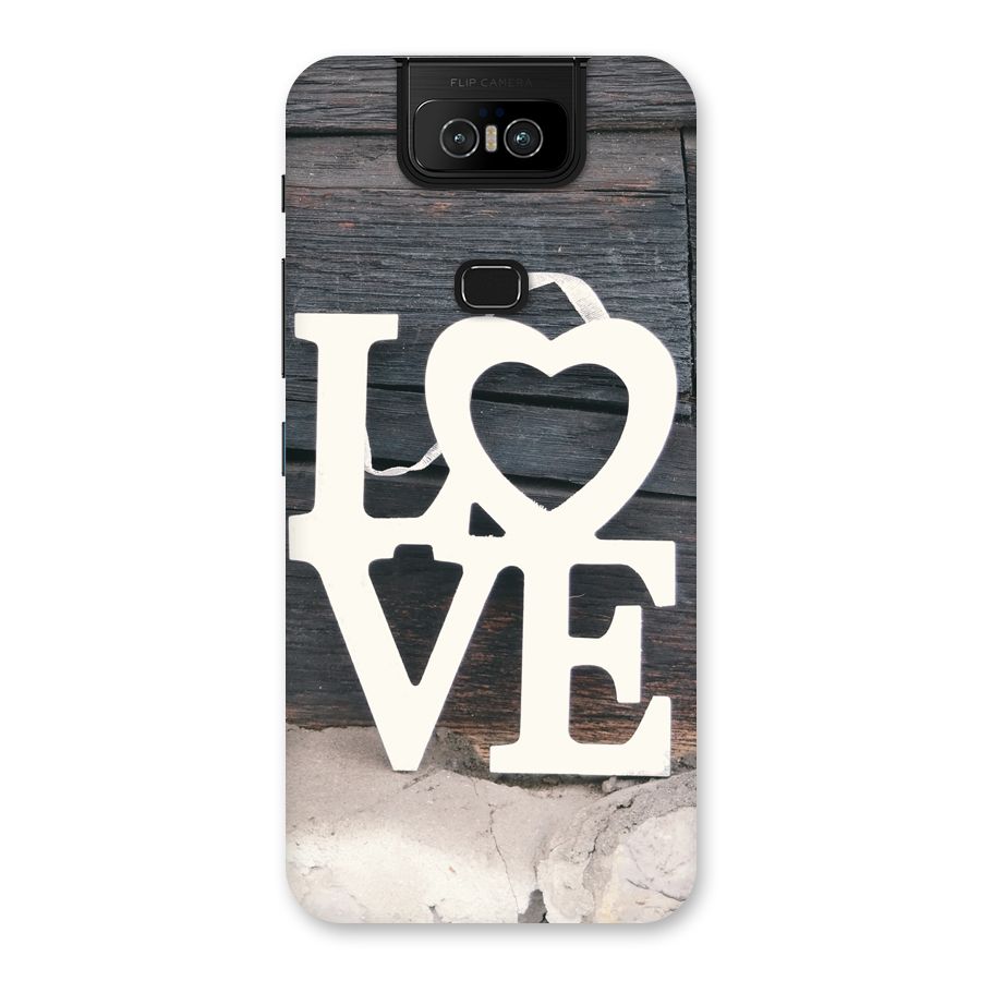 Wood Love Lock Back Case for Zenfone 6z