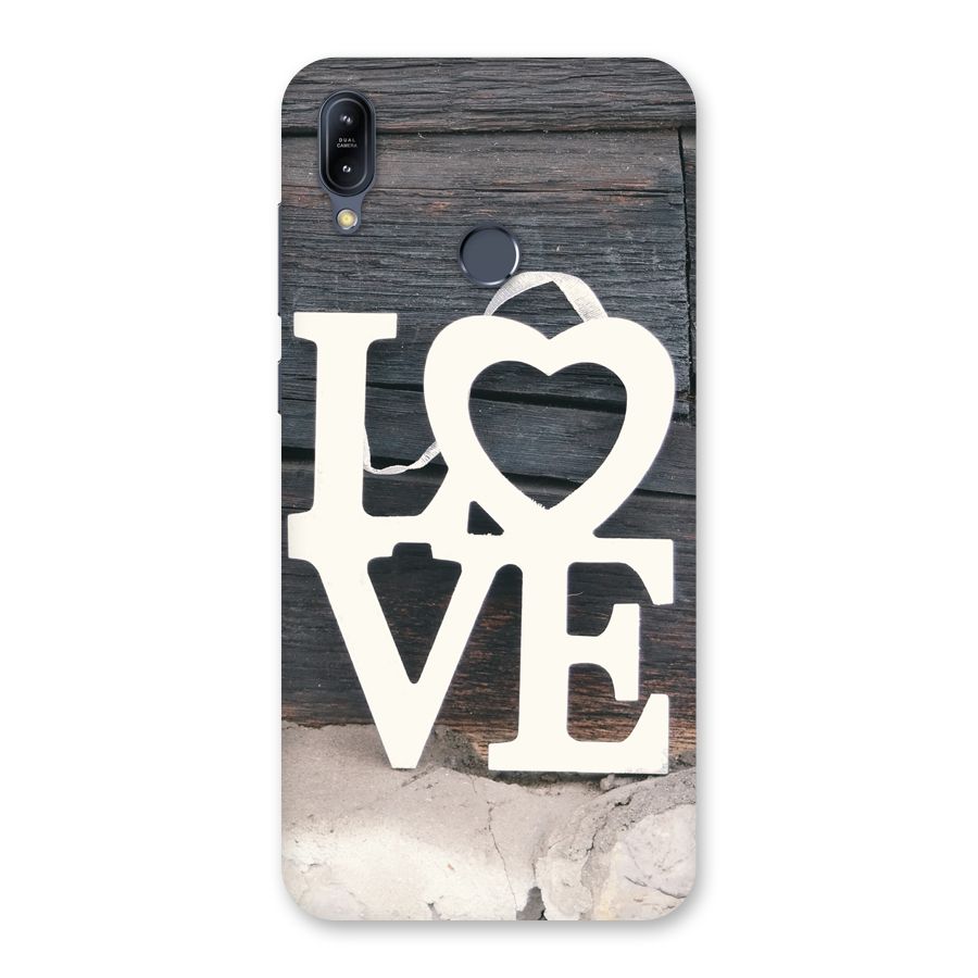 Wood Love Lock Back Case for Zenfone Max M2