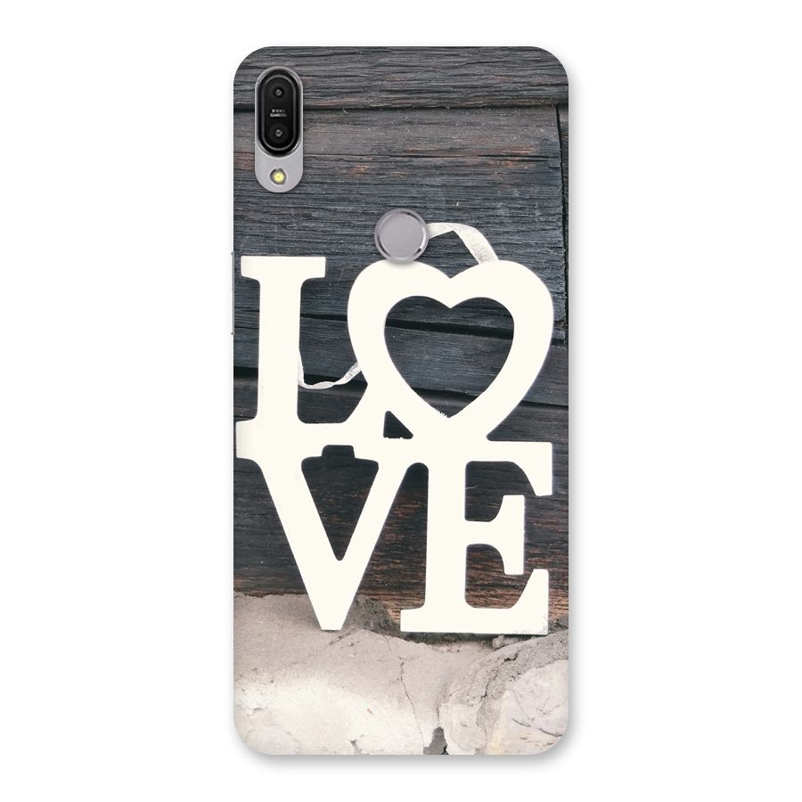 Wood Love Lock Back Case for Zenfone Max Pro M1