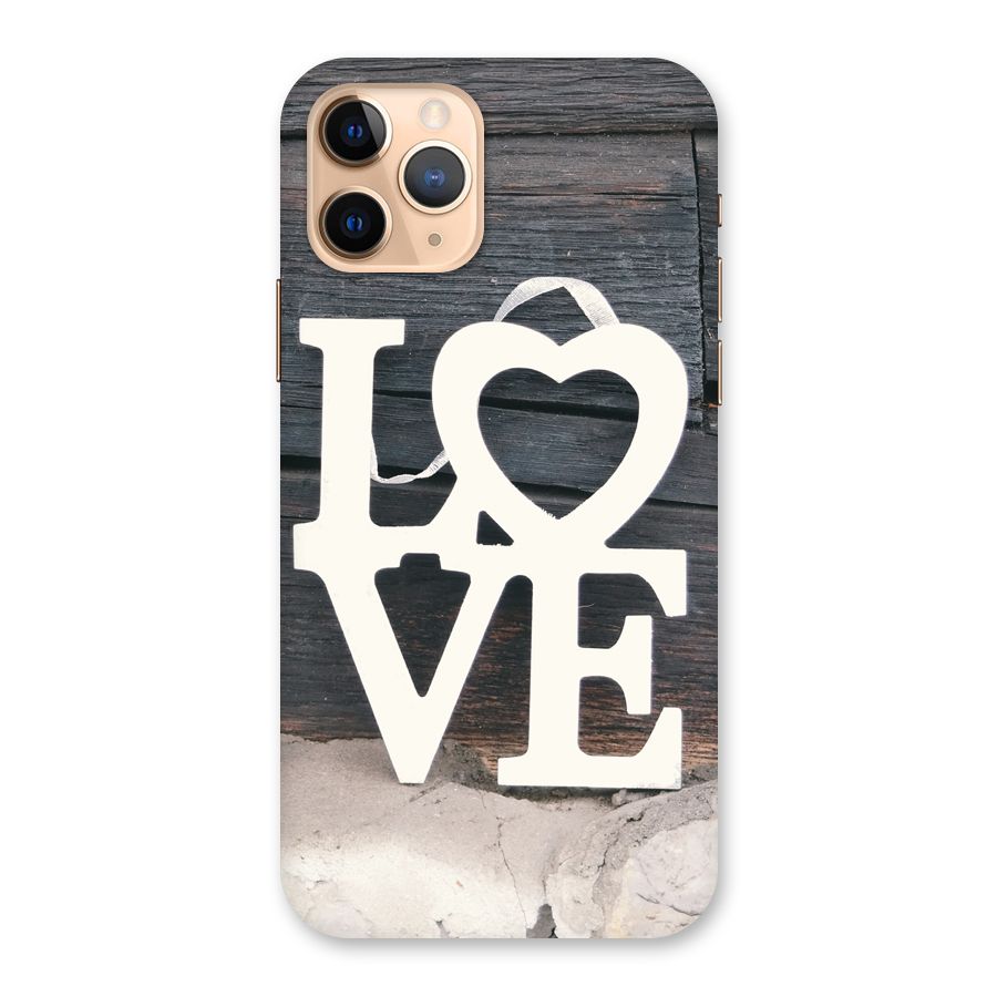Wood Love Lock Back Case for iPhone 11 Pro