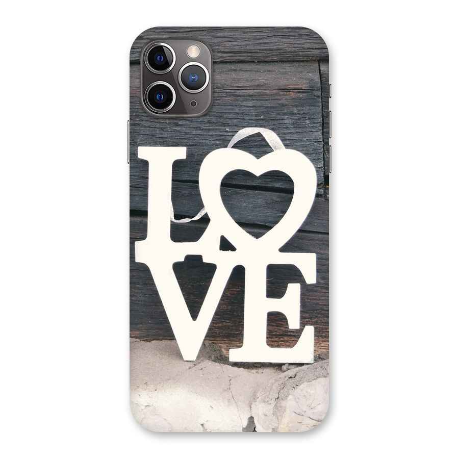 Wood Love Lock Back Case for iPhone 11 Pro Max