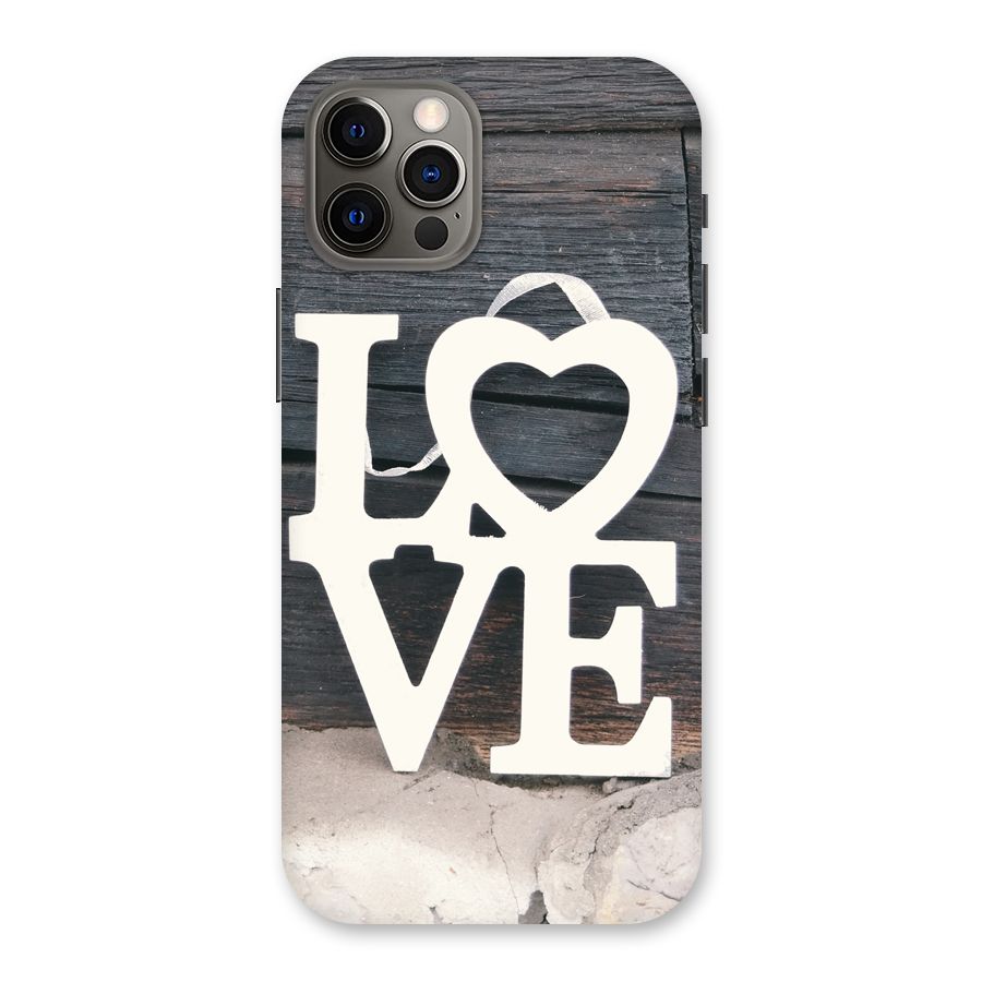 Wood Love Lock Back Case for iPhone 12 Pro