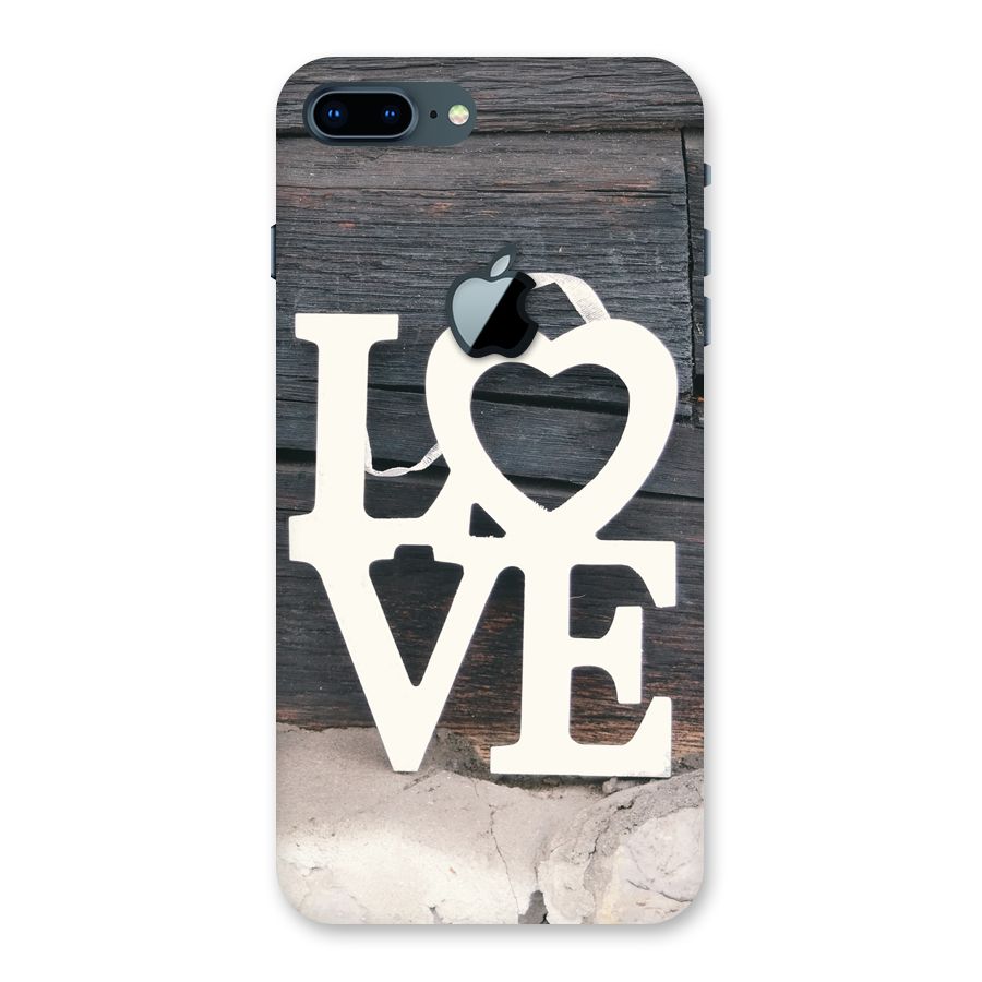 Wood Love Lock Back Case for iPhone 7 Plus Apple Cut