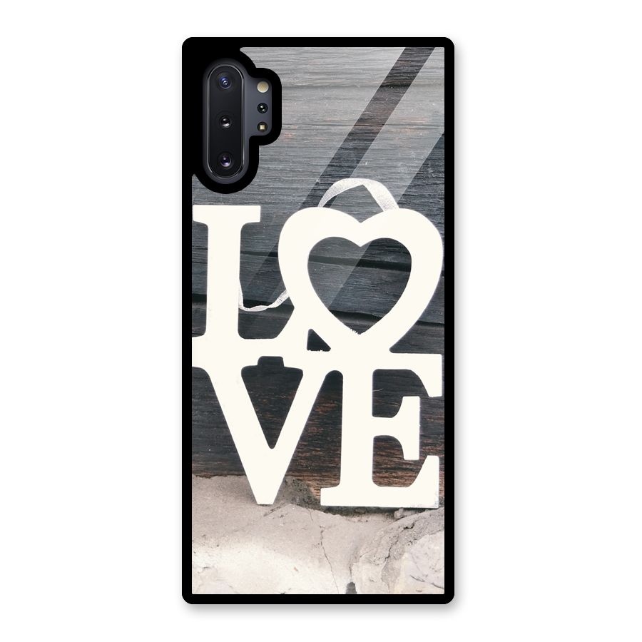 Wood Love Lock Glass Back Case for Galaxy Note 10 Plus