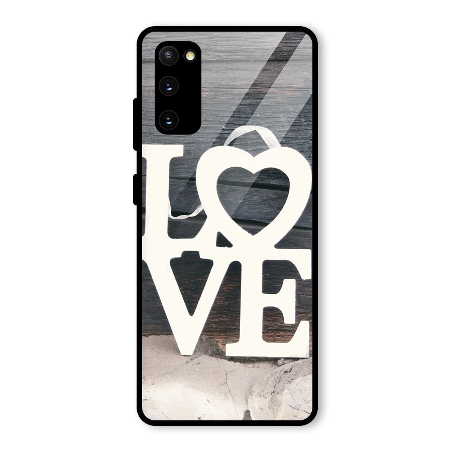 Wood Love Lock Glass Back Case for Galaxy S20 FE 5G