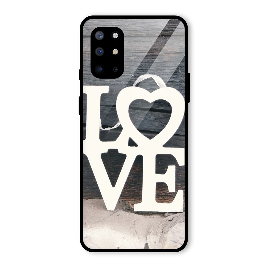 Wood Love Lock Glass Back Case for OnePlus 8T